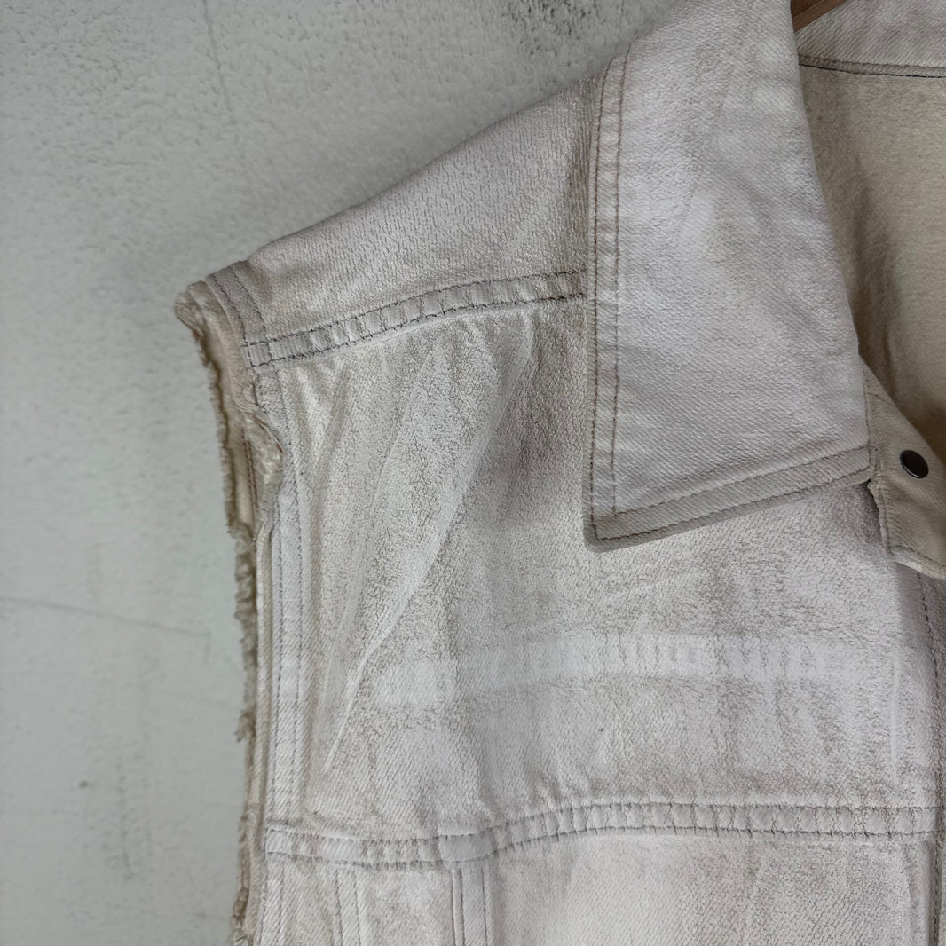 DRKSHDW White Wax Denim Vest