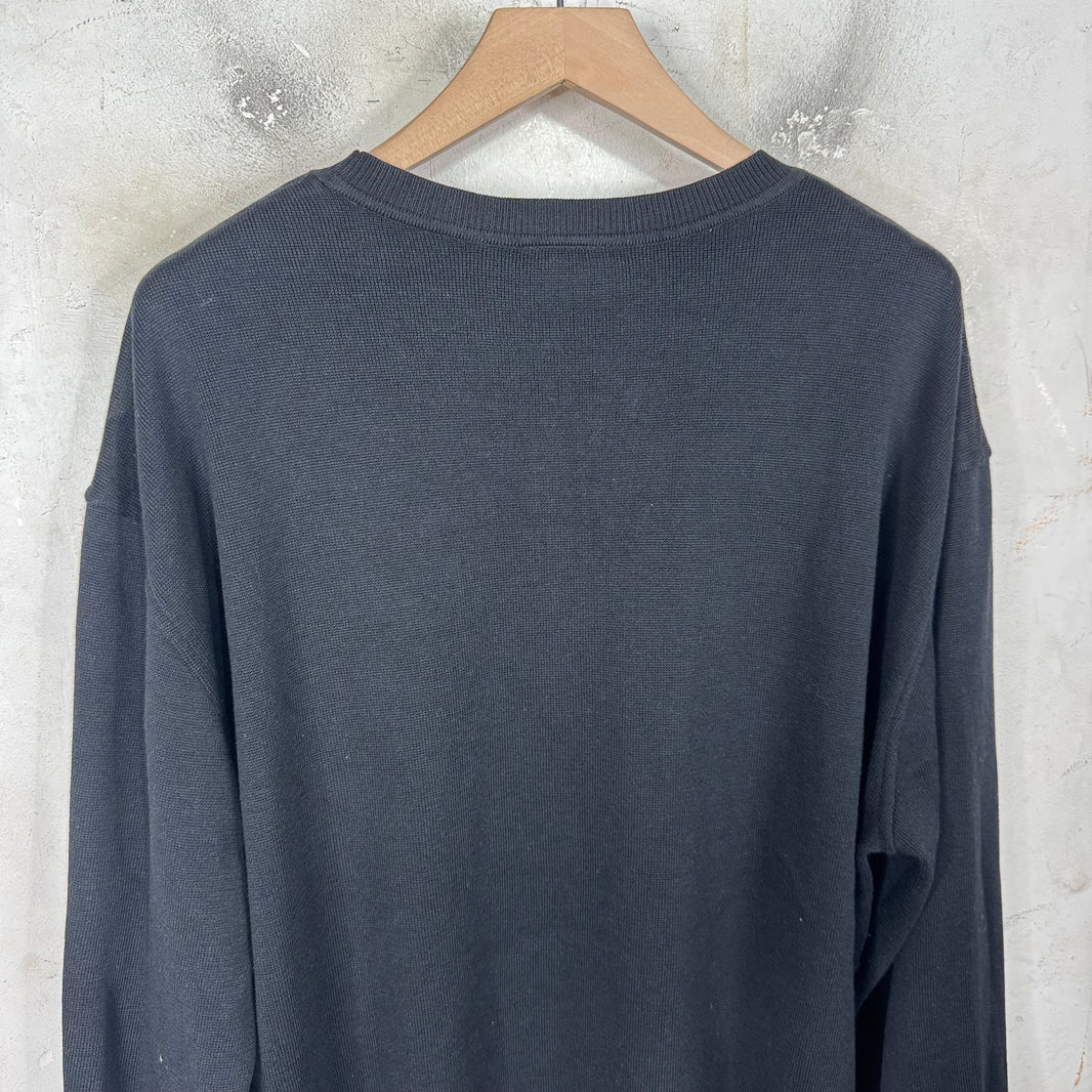 Chanel Uniform Glitter Logo Sweater