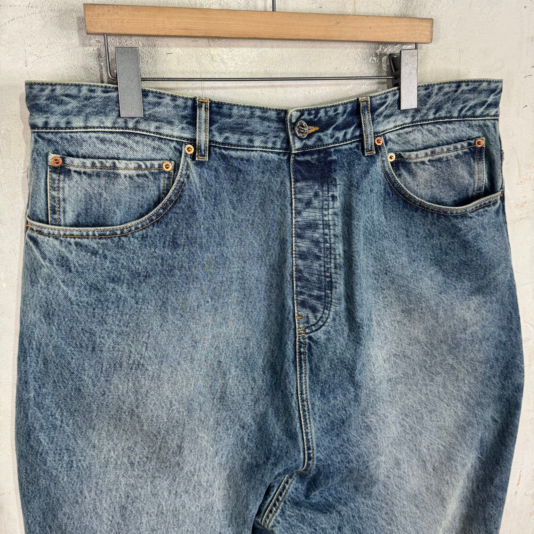 Vetements Backwards Wide Leg Jeans