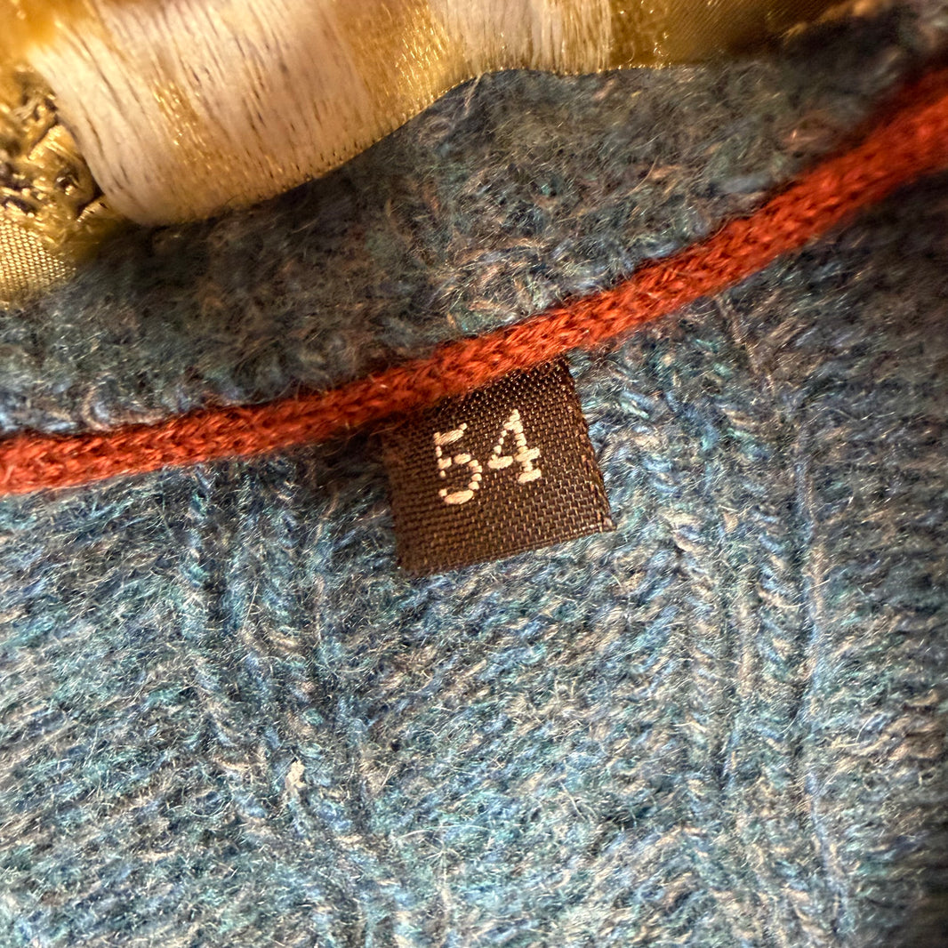 Loro Piana Blue Baby Cashmere Quarter Zip Jacket