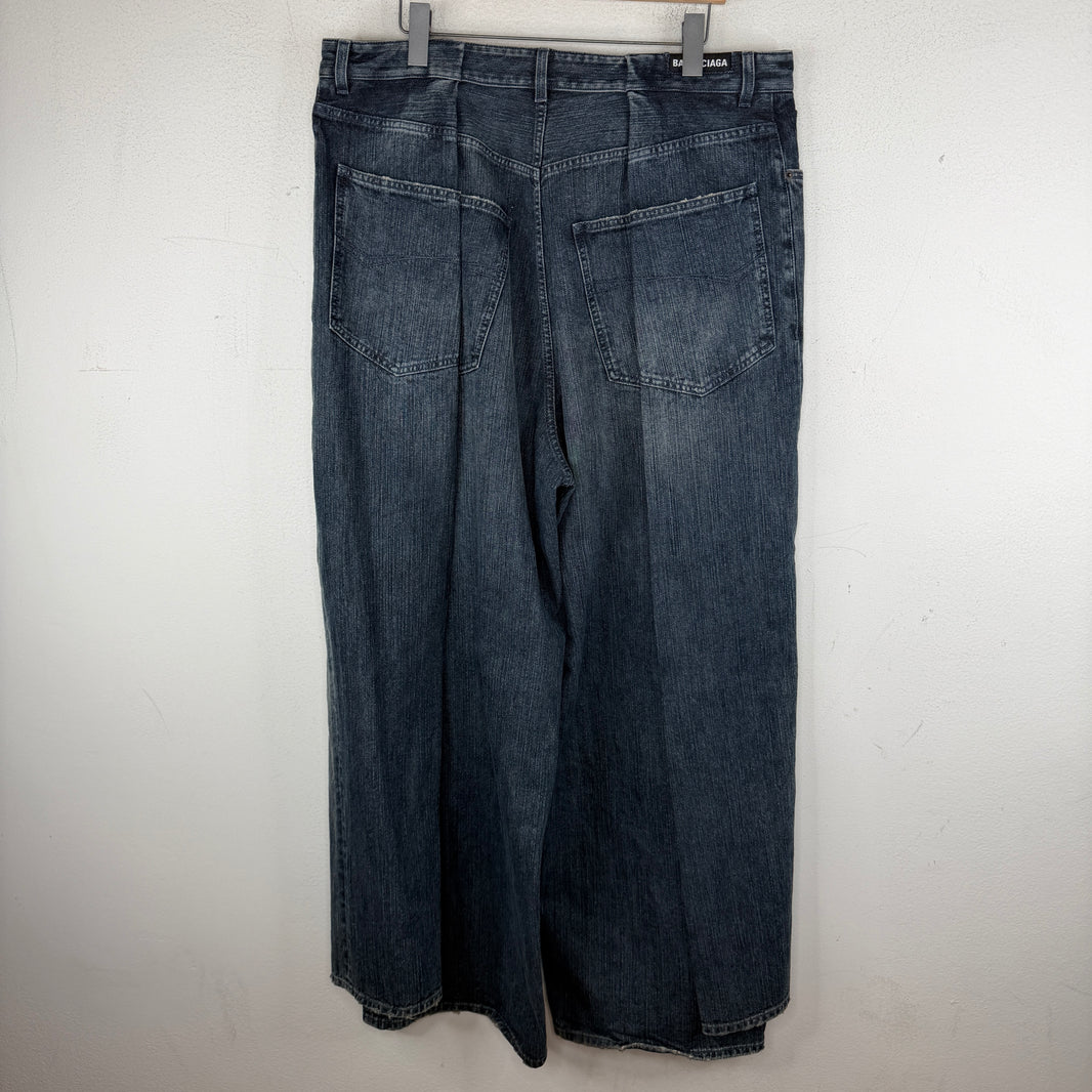 Balenciaga Double Leg Baggy Jeans