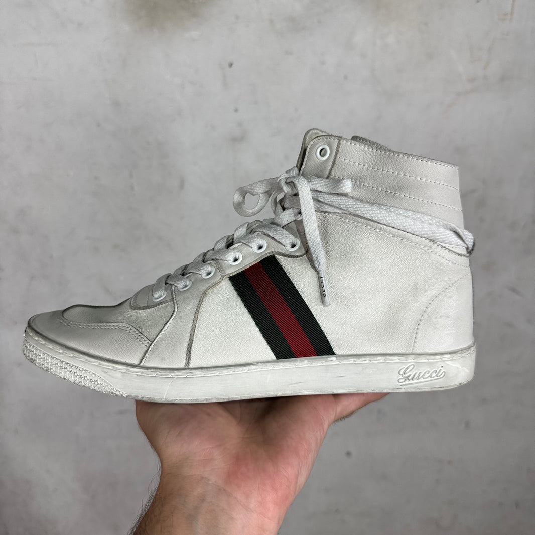 Gucci High Top Stretch Sneakers