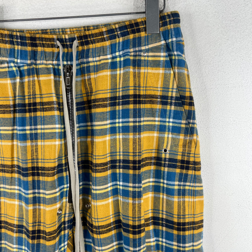 Rick Owens Acid Plaid Drop Crotch Pants