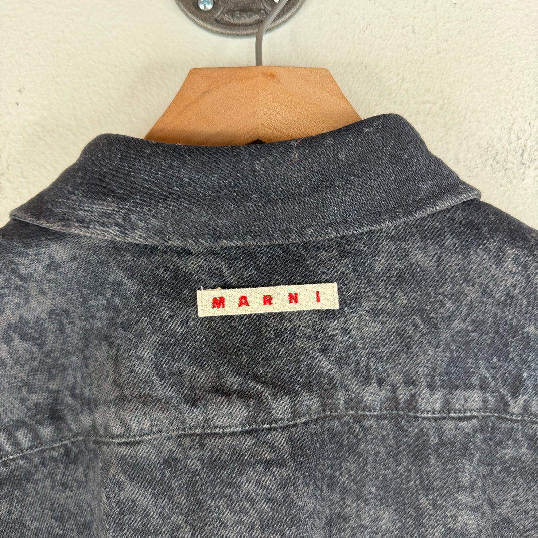 Marni Denim Stone Wash Button Up Over Shirt