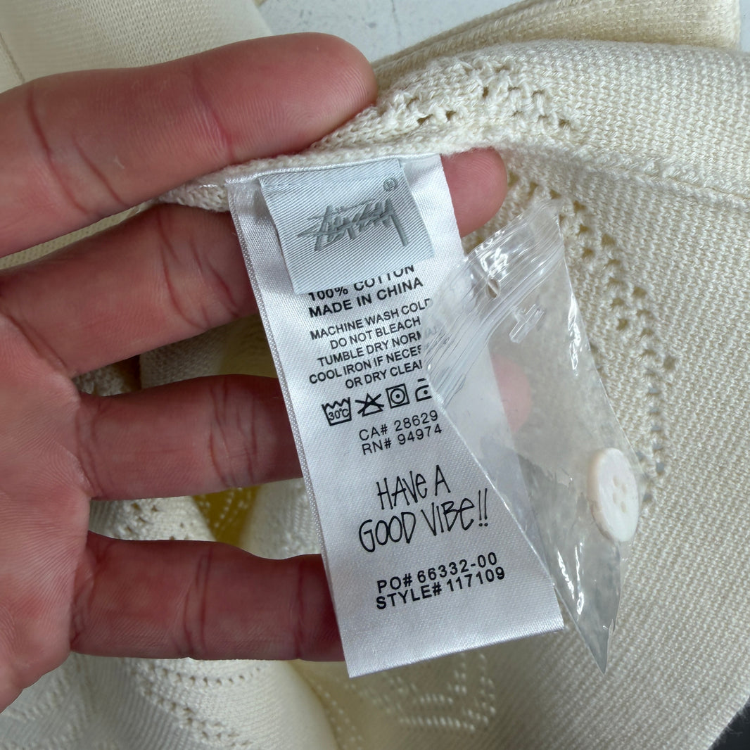 Stussy Knit Swirl Logo Button Up