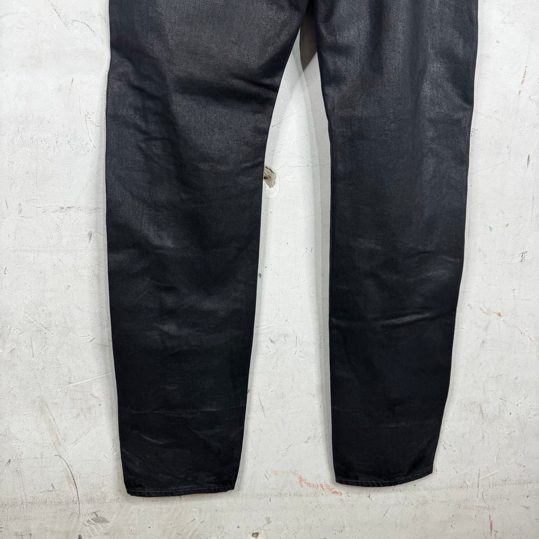 Rick Owens Waxed Banana Bolan Jeans