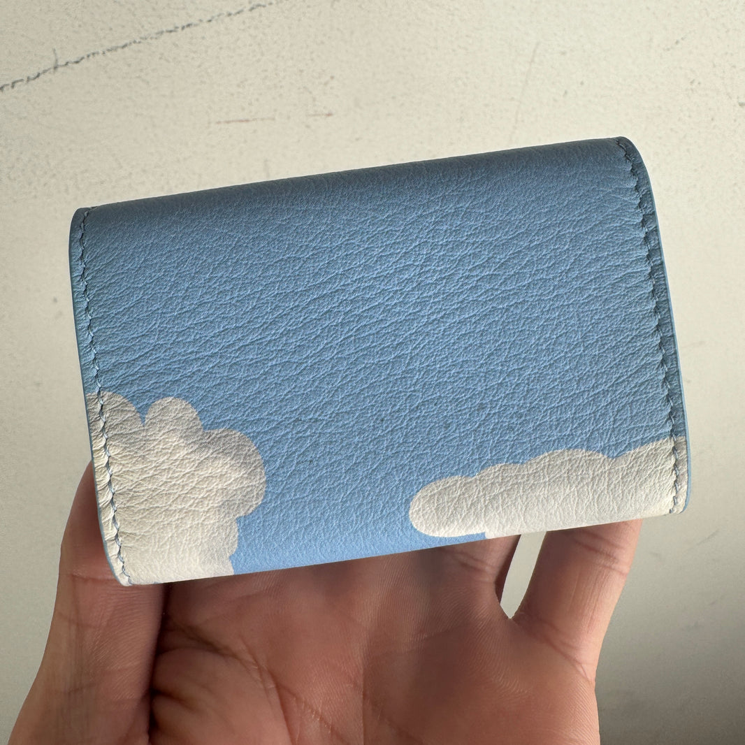 Balenciaga Clouds Papier Mini Snap Wallet