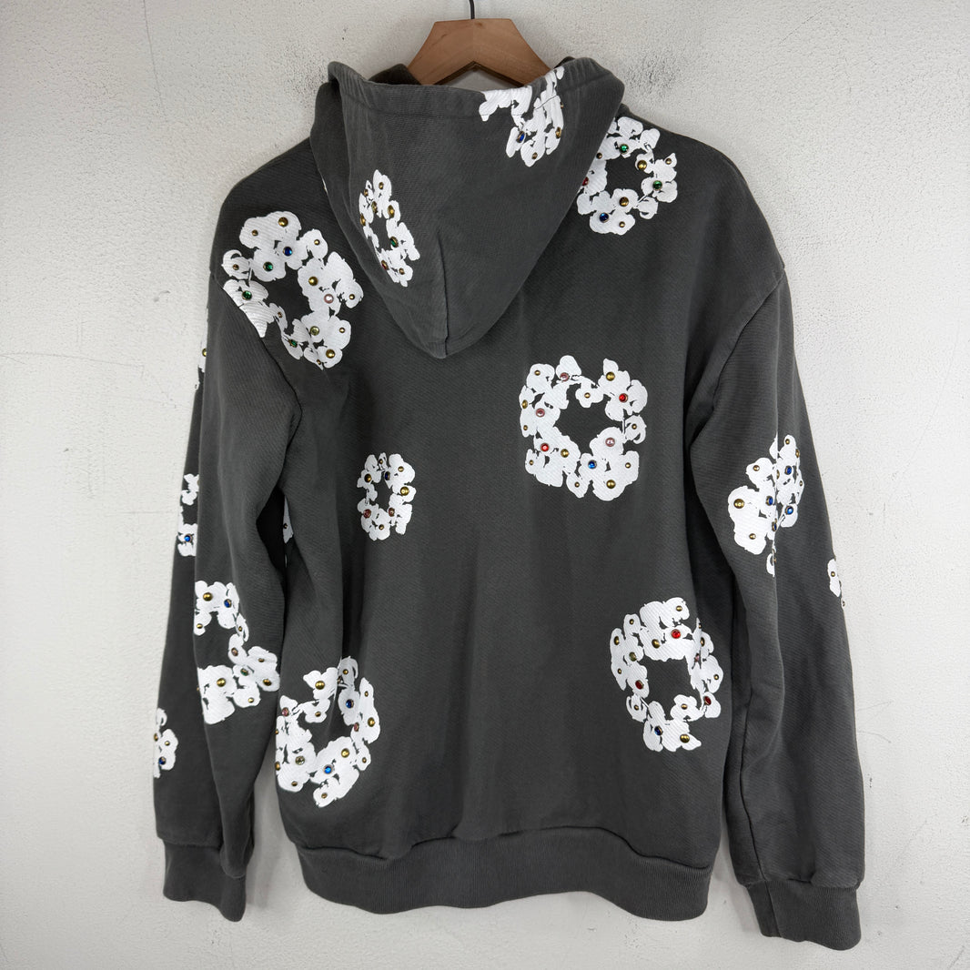 Denim Tears Rhinestone Zip-Up Hoodie
