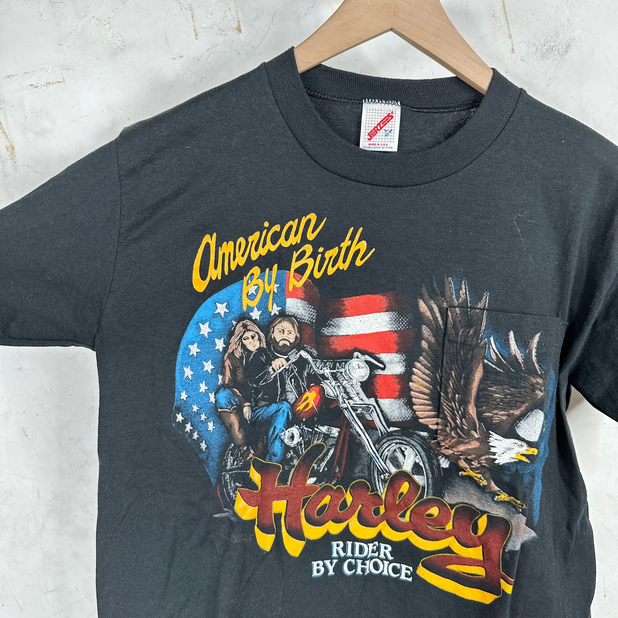 Vintage Harley Davidson American By Birth T-Shirt