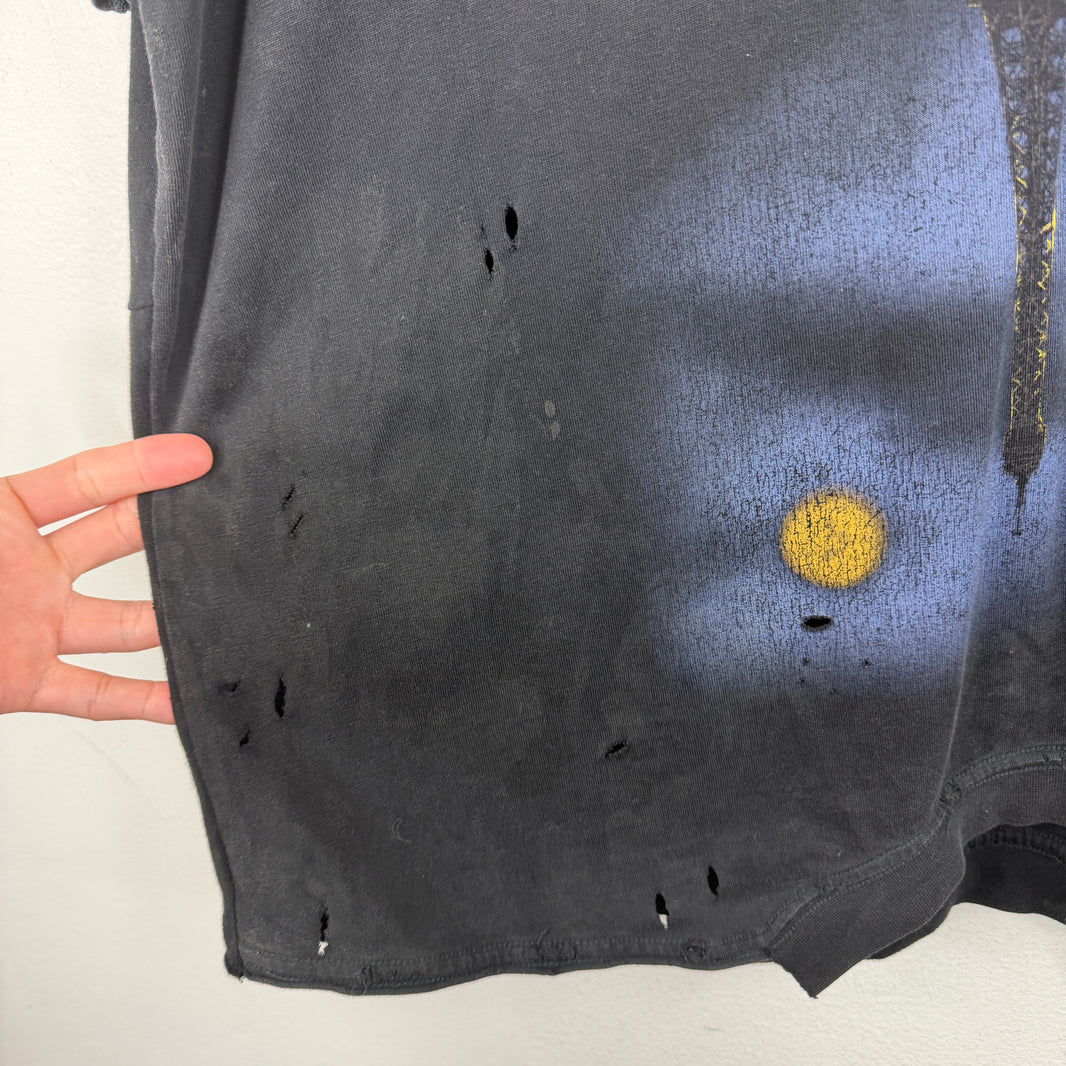 Balenciaga Hybrid Distressed Upside Down Paris T-Shirt