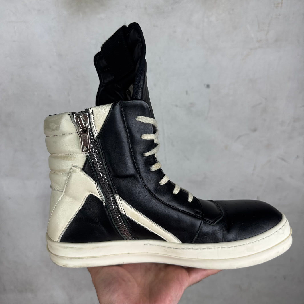 Rick Owens Black/White Geobaskets