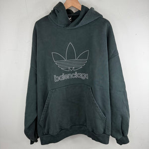 Balenciaga Adidas Embroidered Logo Hoodie