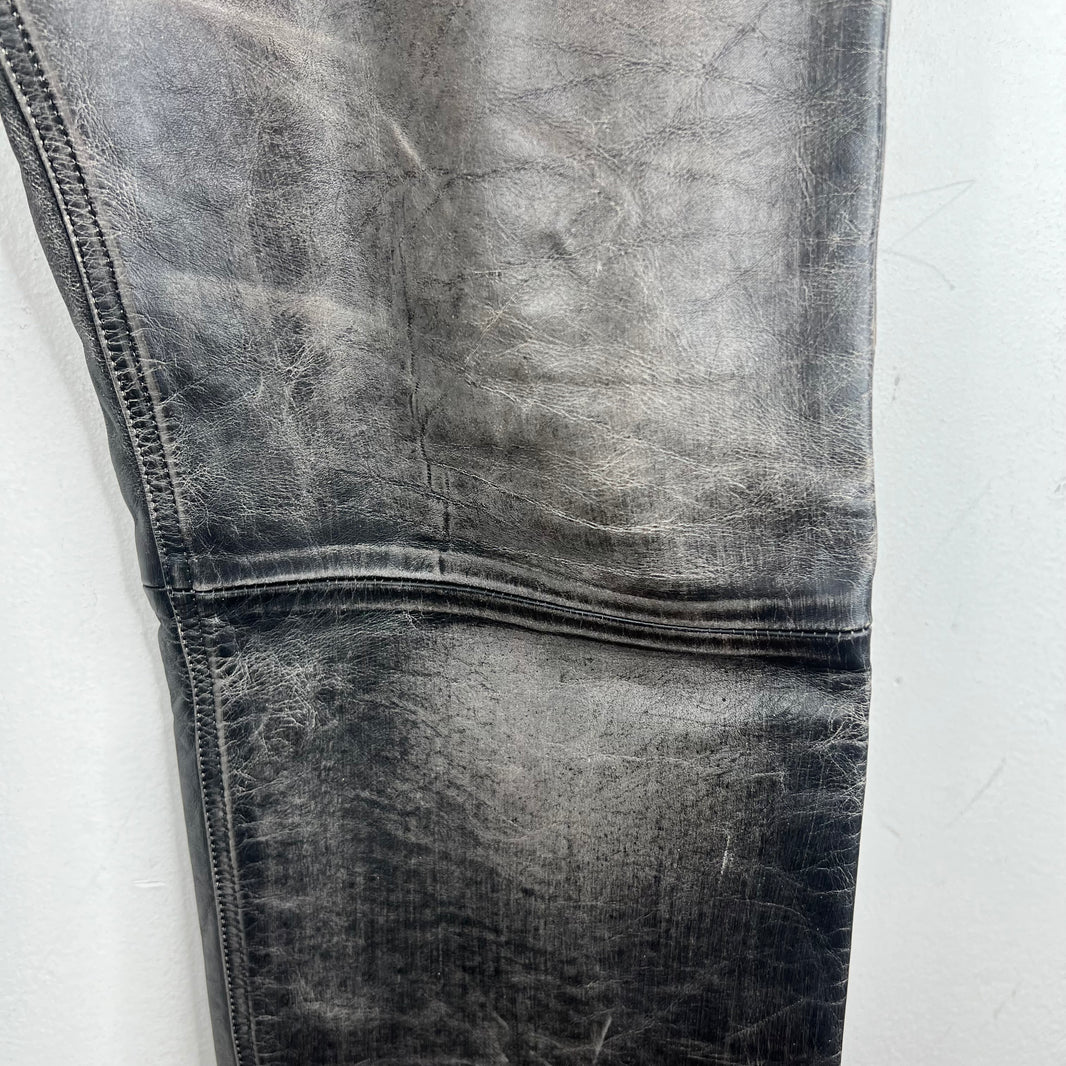 424 Five Pocket Leather Jeans