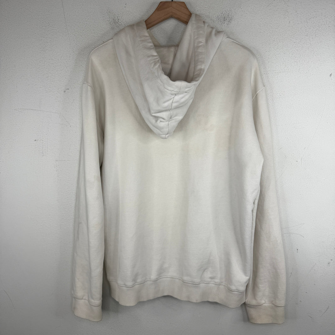 Saint Laurent Small Logo White Hoodie