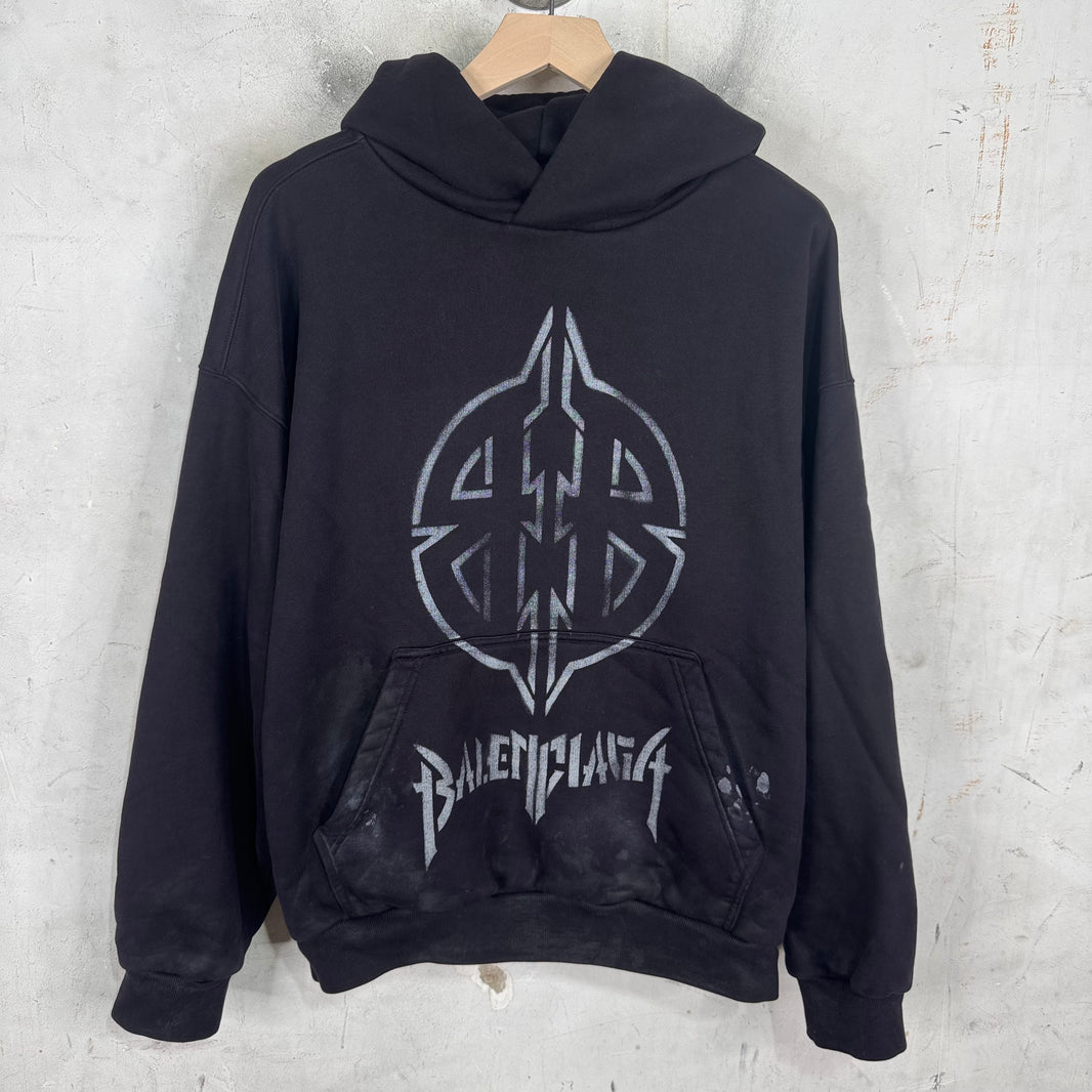Balenciaga Metal BB Stencil Hoodie