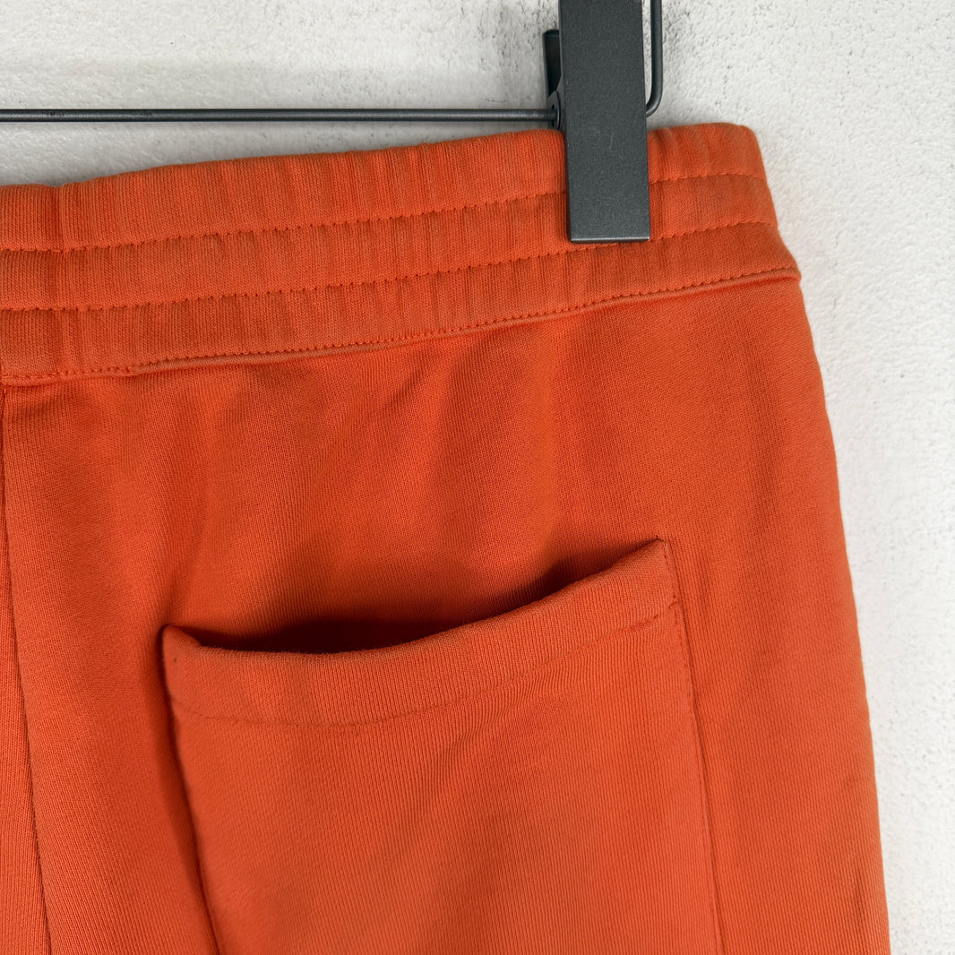 Helmut Lang Orange Pleated Slim Sweatpants