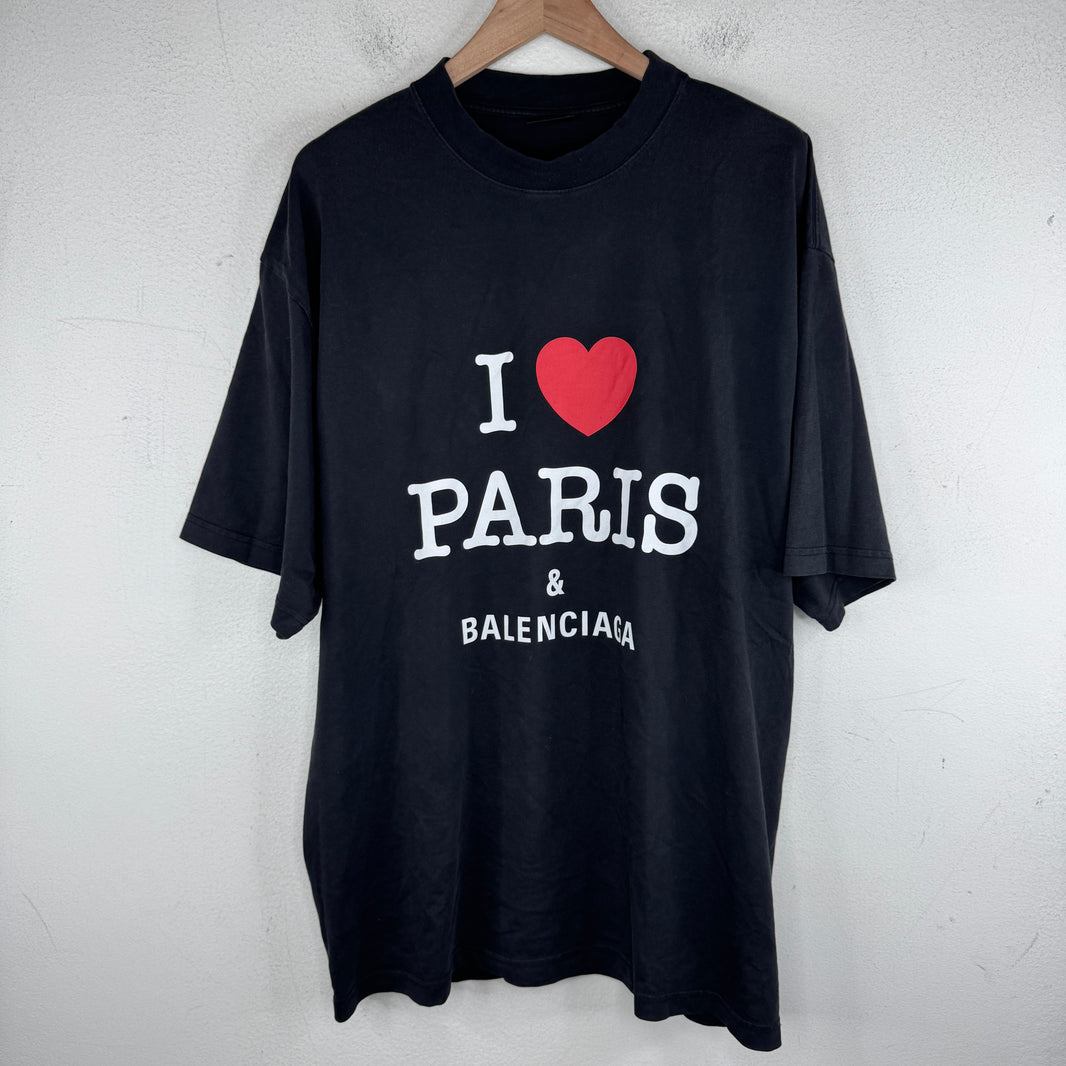 Balenciaga I Love Paris T-Shirt