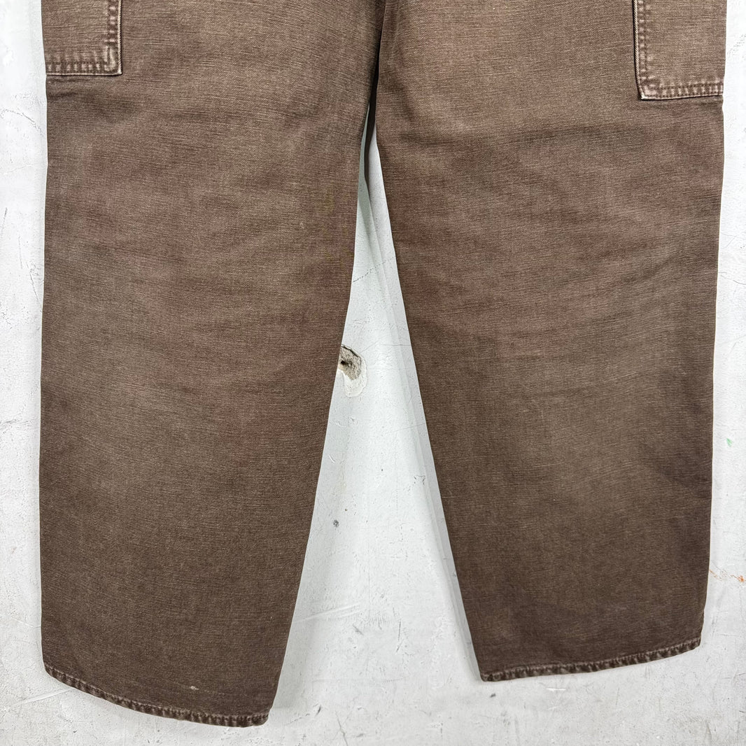 Supreme Brown Whiskered Double Knee Pants