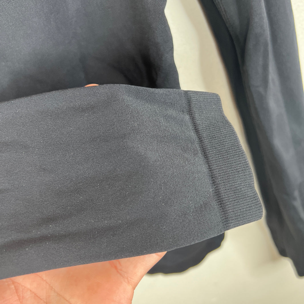 Rick Owens Phlegethon Black Ribbed Longsleeve T-Shirt