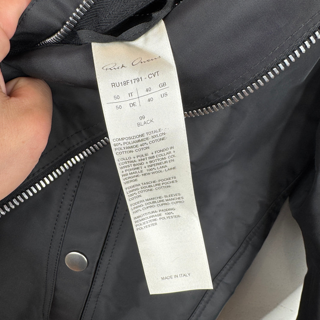 Rick Owens Nylon Bomber Jacket