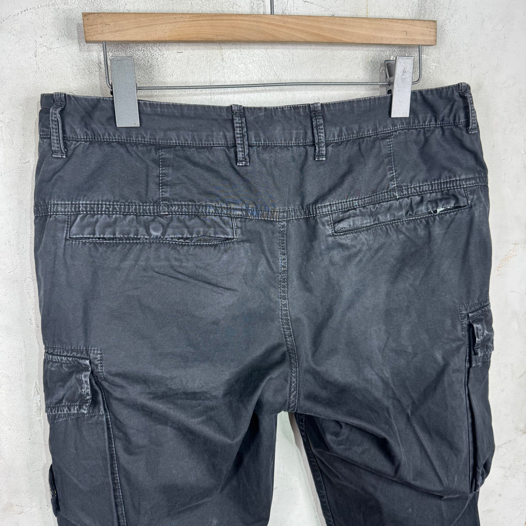 Stone Island Faded Black Cargo Pants