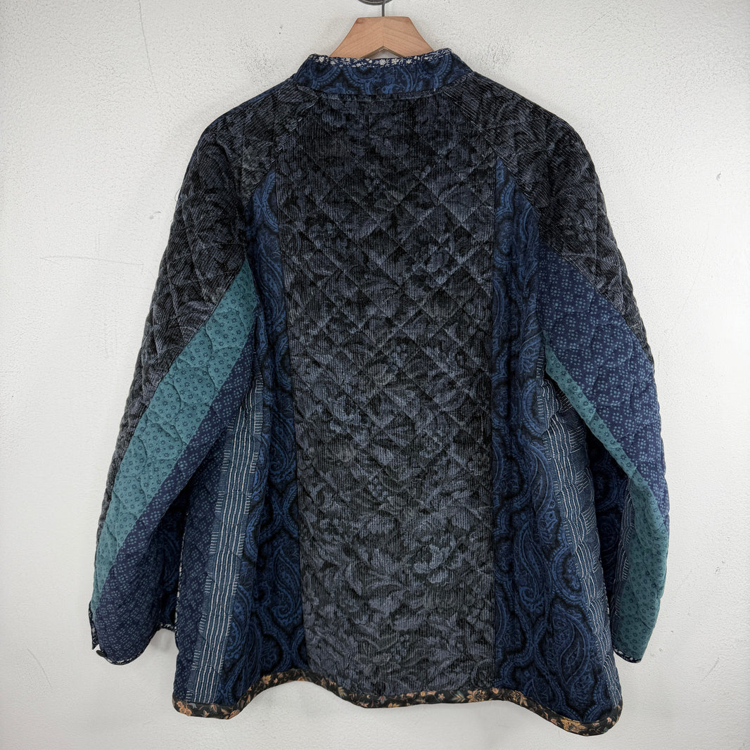 Needles Navy Switch Quilted Chore Jacket