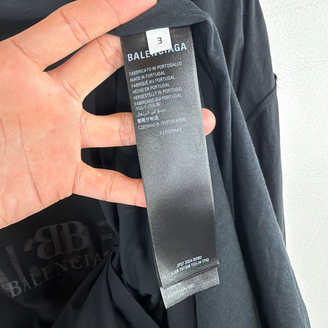 Balenciaga BB Logo Inside Out T-Shirt