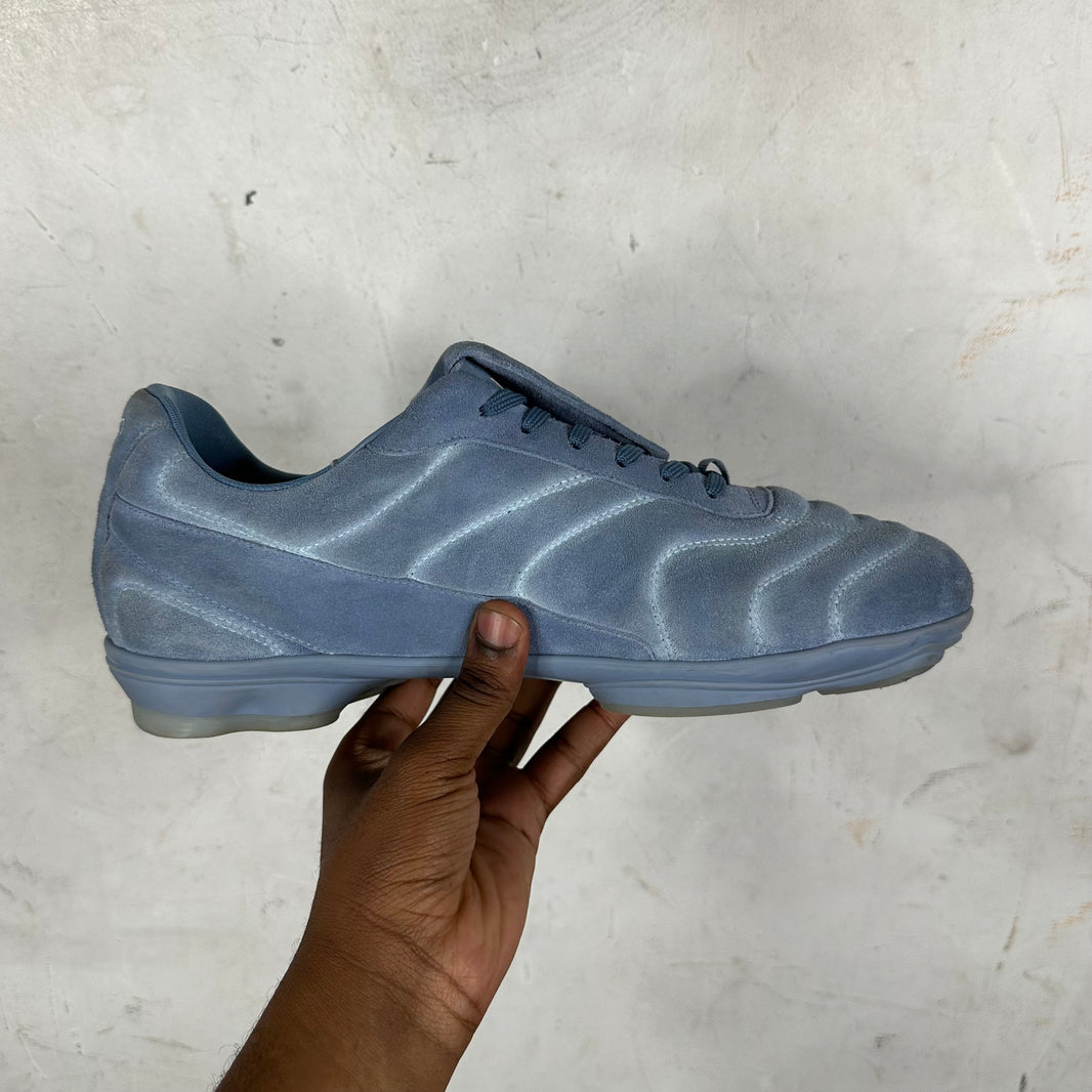 Louis Vuitton Blue Suede Soccer Shoes