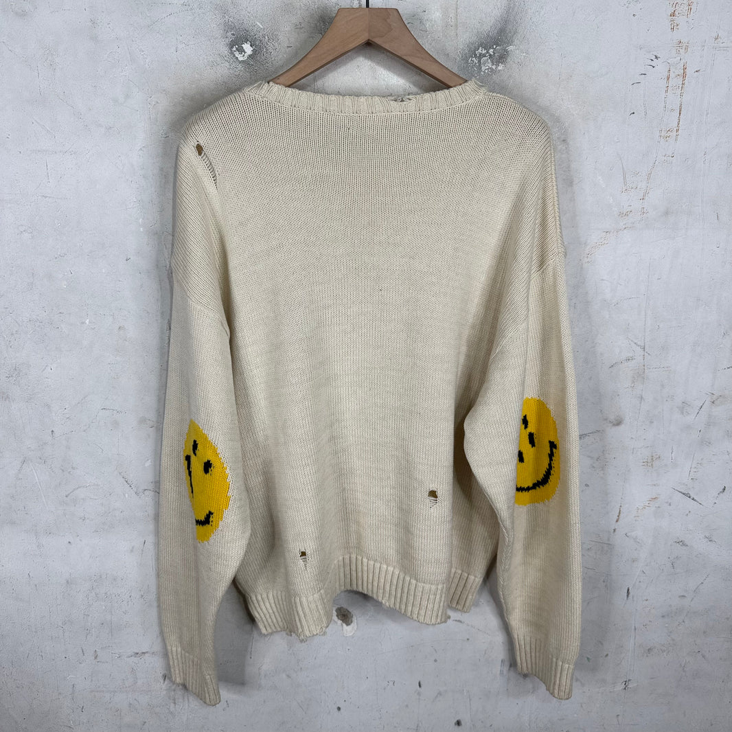 Kapital Smiley Elbow Knit Sweater