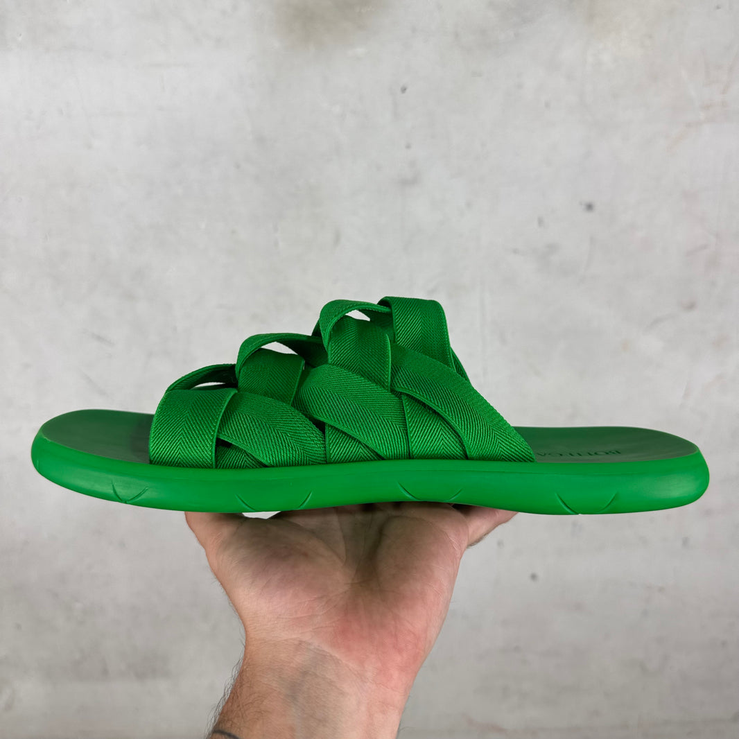 Bottega Veneta Woven Strap Slides