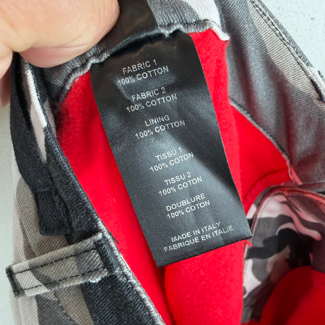 Vetements 2019 Red/Camo Runway Hybrid Sweatpants