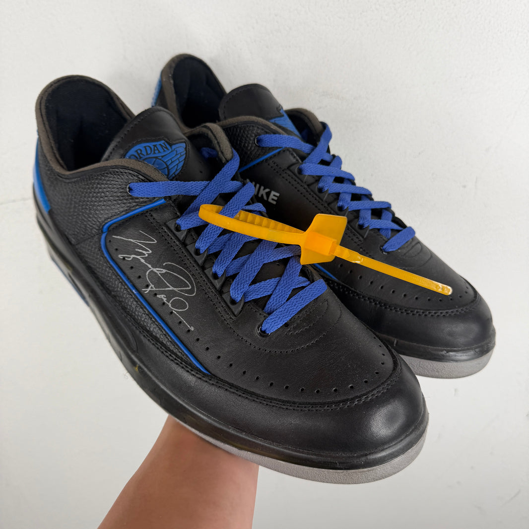 Off White Black Jordan 2 Sneakers