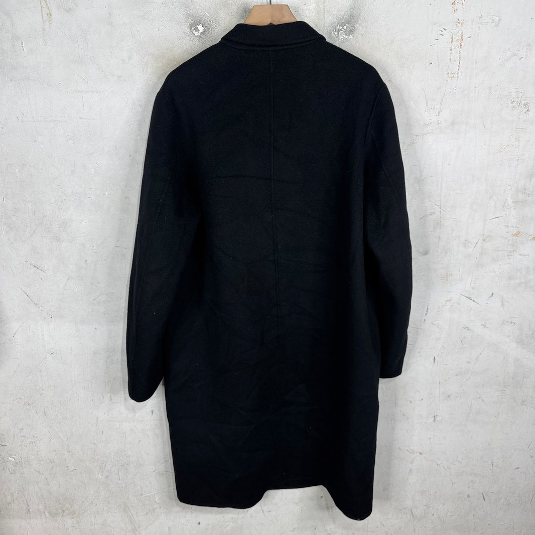 Acne Studios Unlined Black Wool Coat