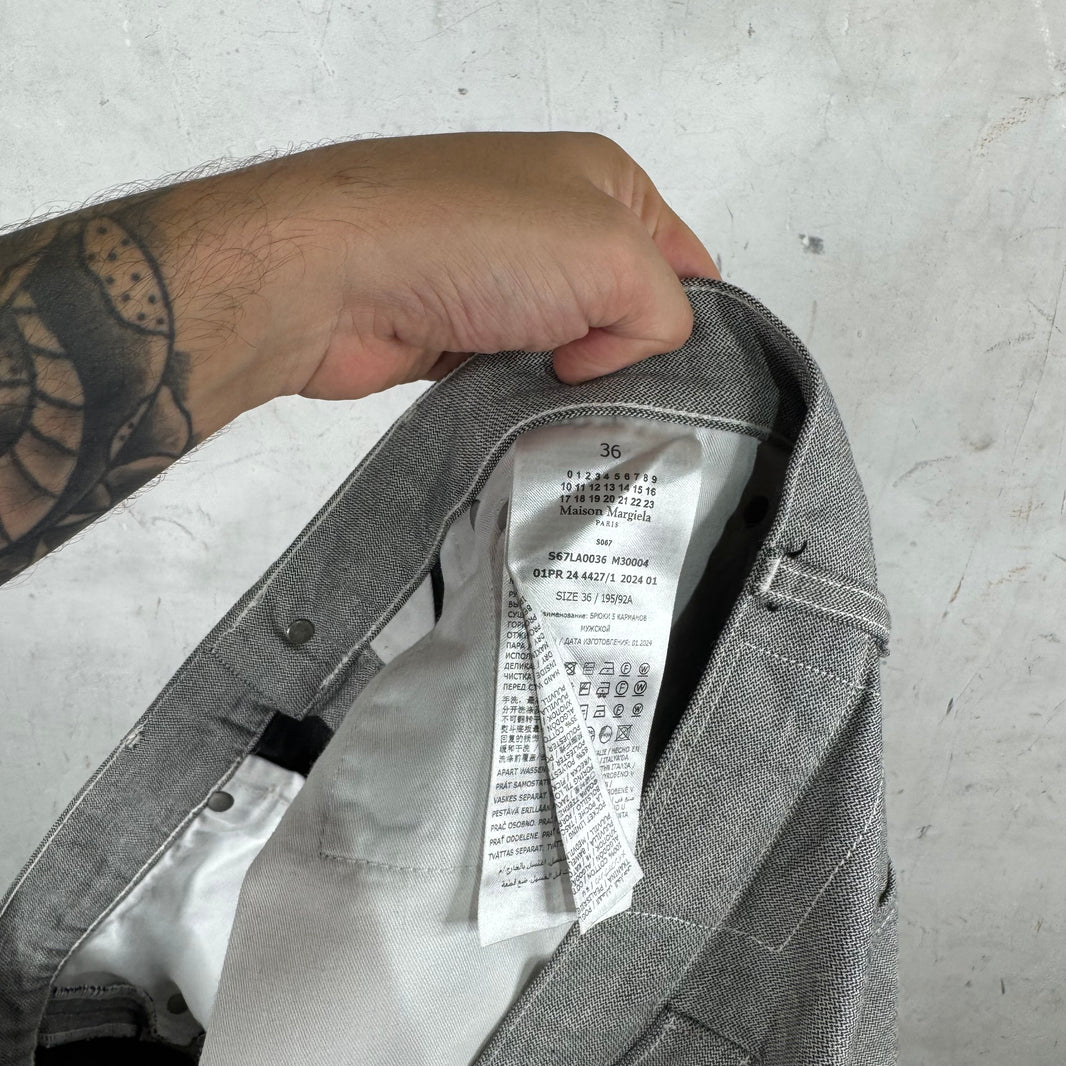 Margiela Inside Out Knee Twist Jeans