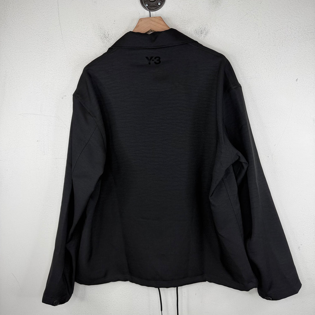 Y-3 Black Distressed Coaches Jacket