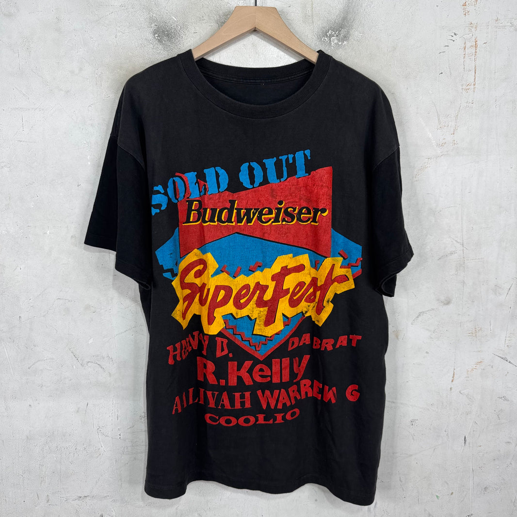 Vintage Budweiser Superfest Rap T-Shirt