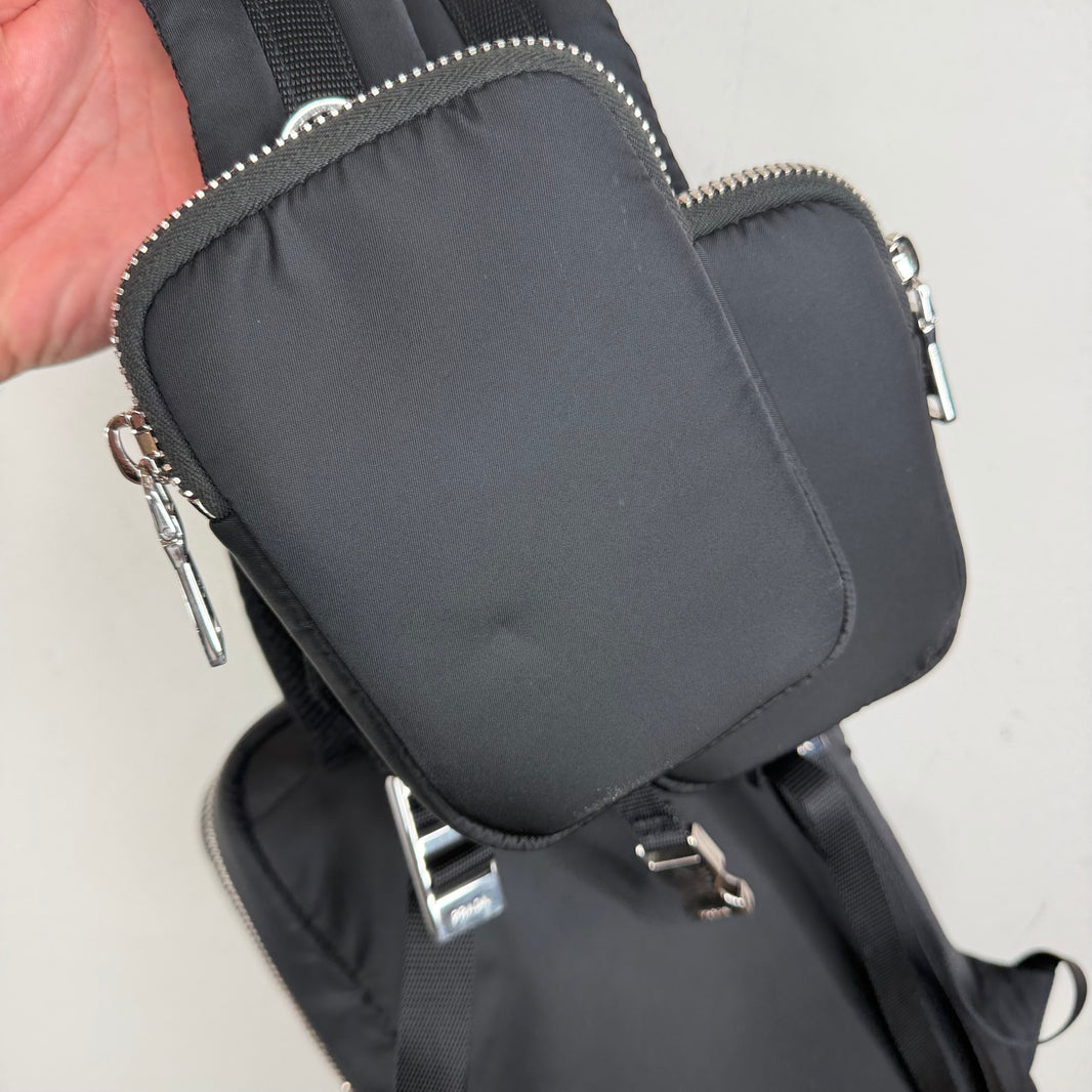 Prada Nylon Two-Tone Backpack