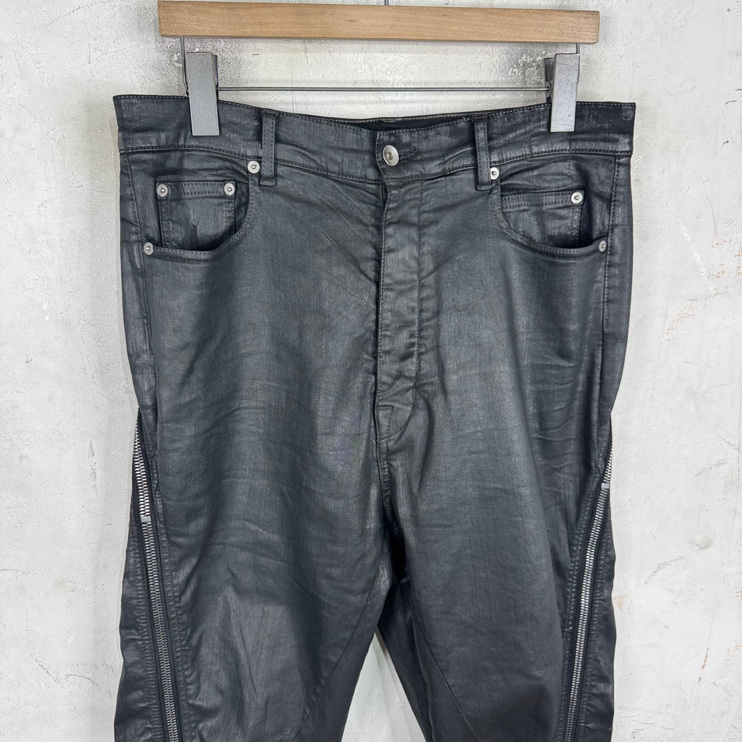 DRKSHDW Waxed Banana Bolan Jeans