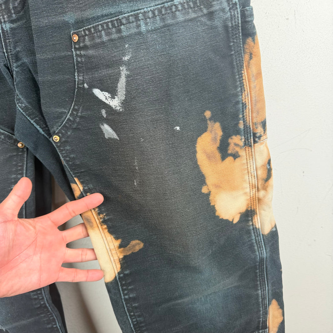 Vintage Smoked Carhartt Black Double Knee Jeans