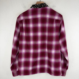 Supreme Shadow Plaid Leopard Collar Flannel