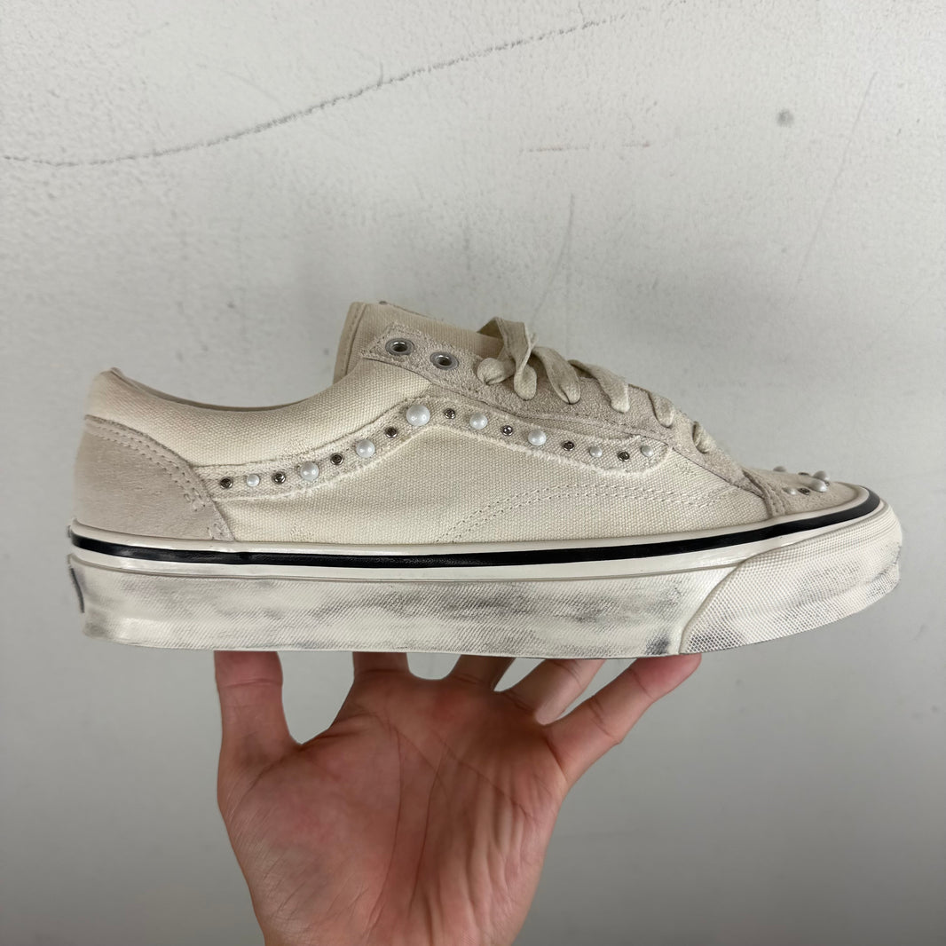 Vans White Pearlized Style 36 Sneakers