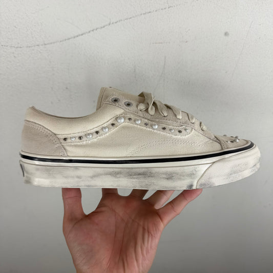 Vans White Pearlized Style 36 Sneakers