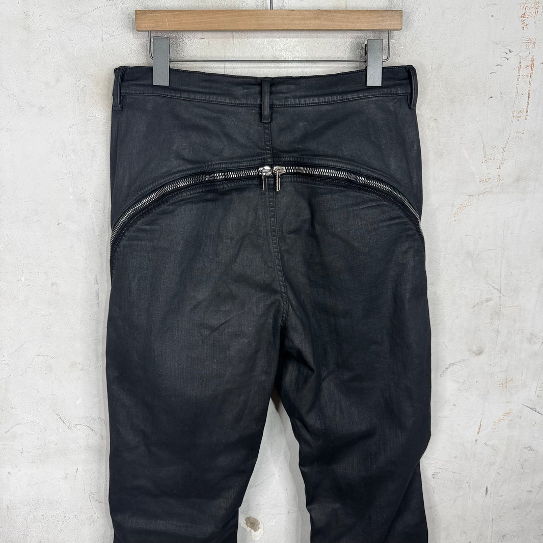 DRKSHDW Waxed Bolan Banana Jeans