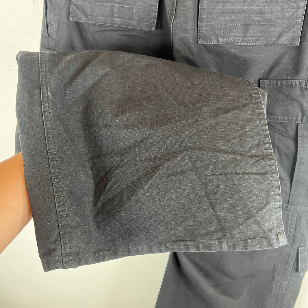 Balenciaga Black Ripstop Baggy Apron Cargo Pants