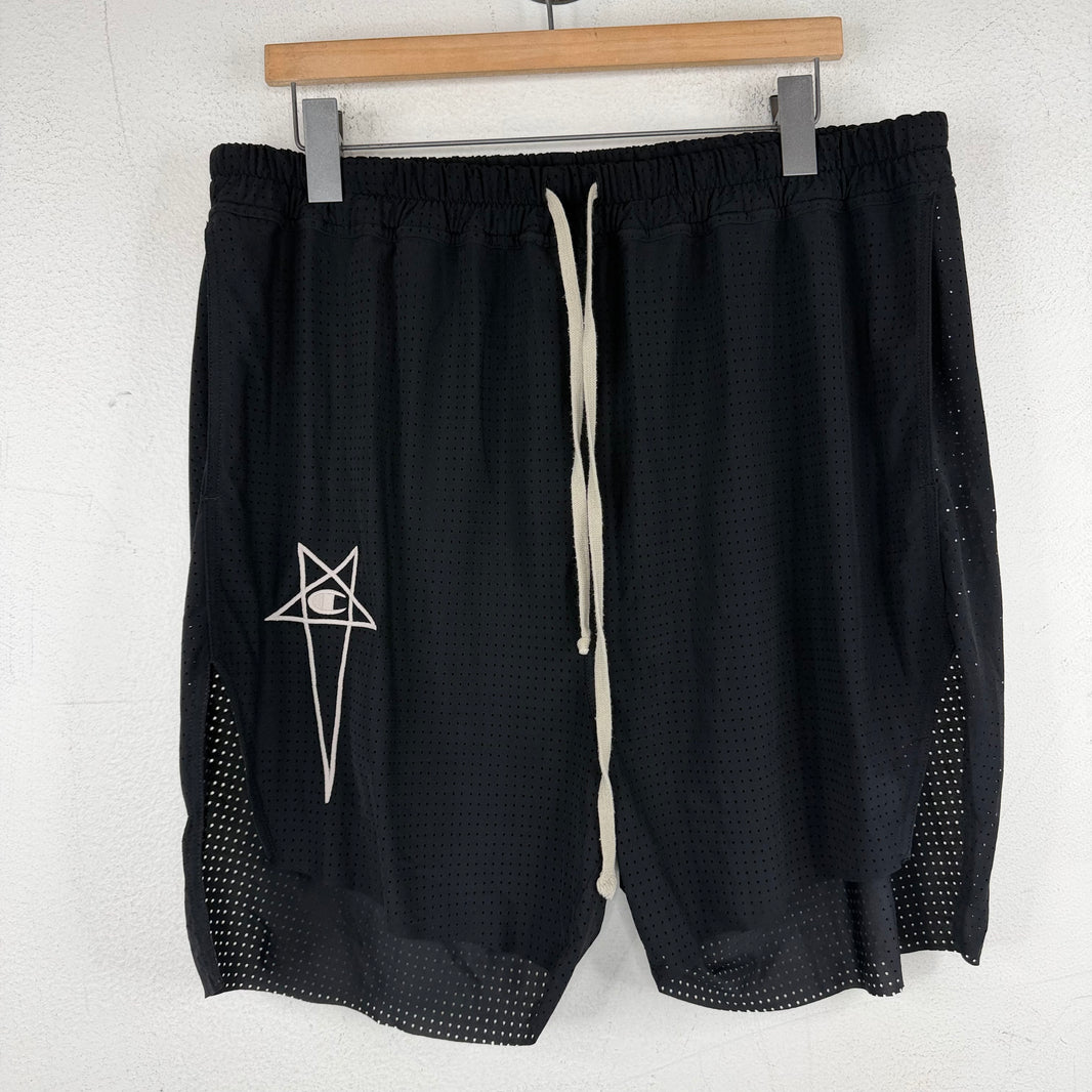 Rick Owens Champion Pentagram Mesh Shorts
