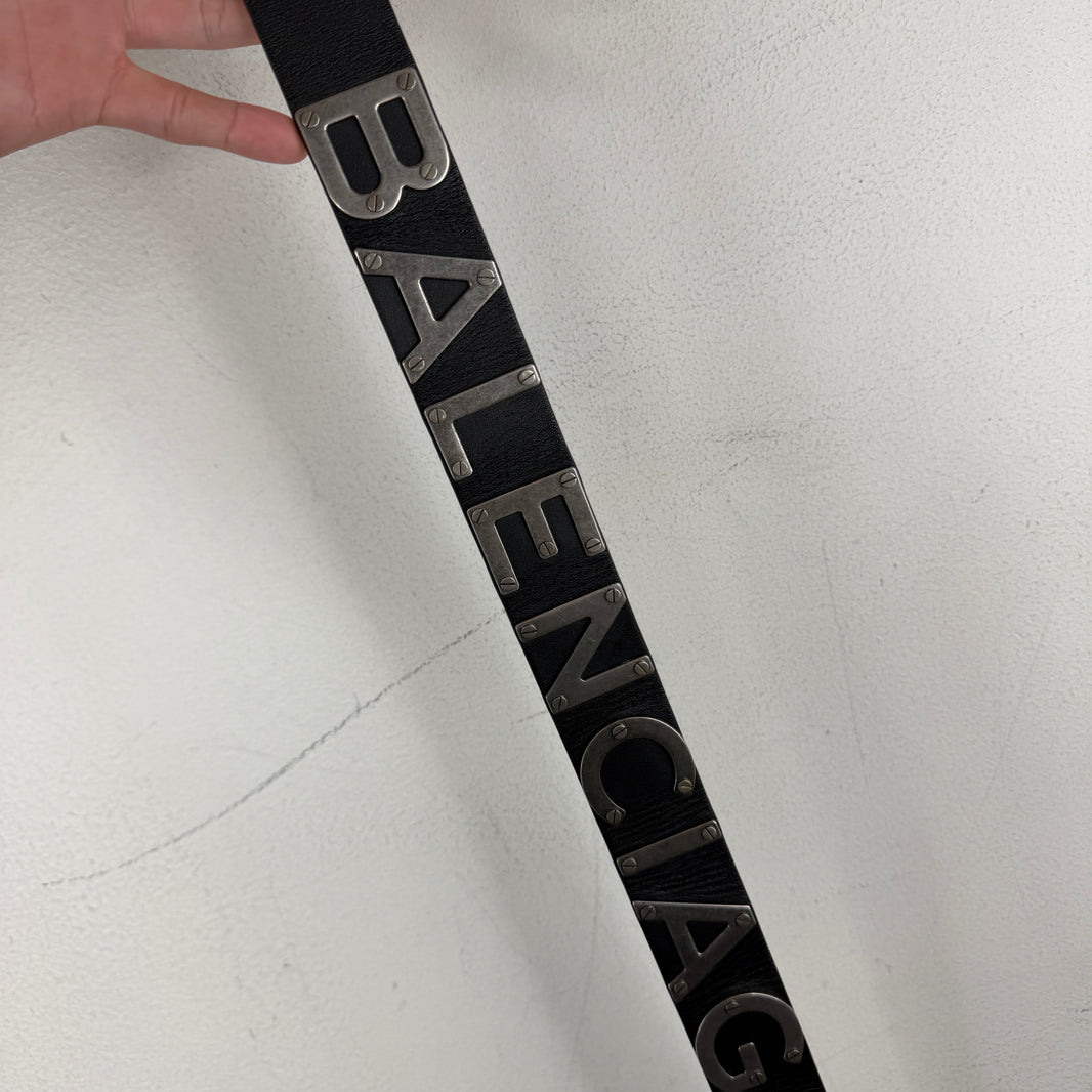 Balenciaga Metal Logo Belt