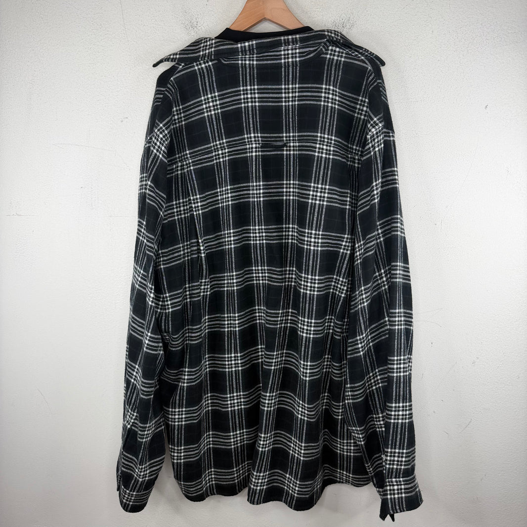 Balenciaga Trompe L'oell Flannel Shirt