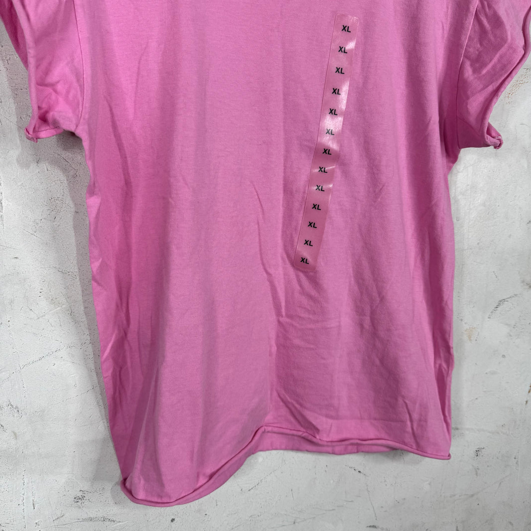 Balenciaga Pink Size Sticker Baby T-Shirt
