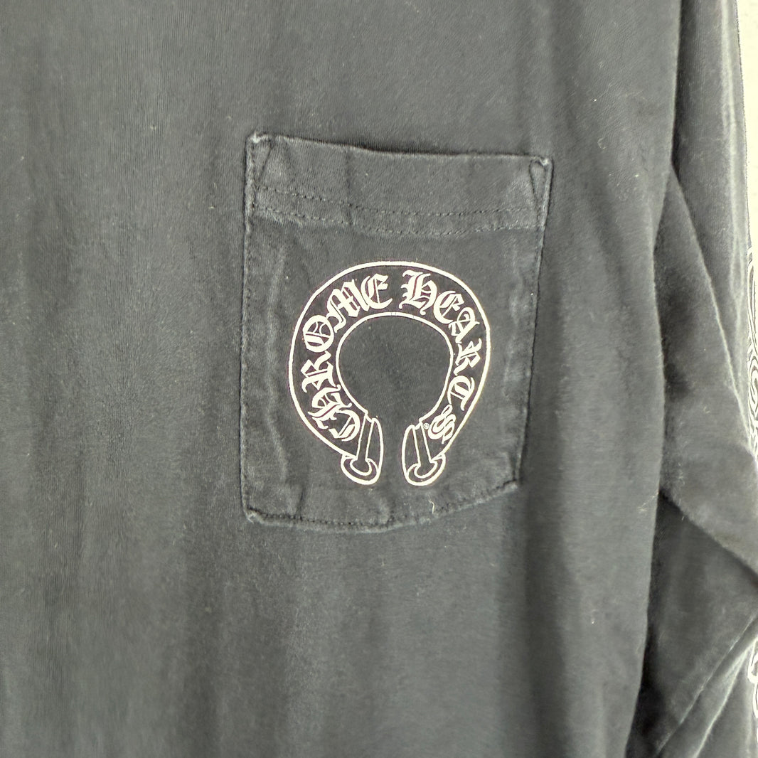 Chrome Hearts Horseshoe Floral L/S T-Shirt