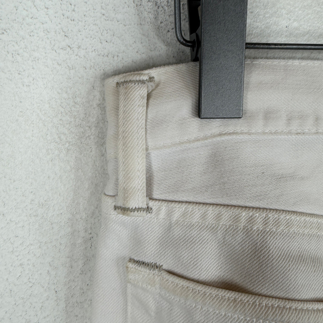 RRL White Slim Jeans